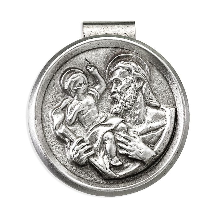 Visor Clip Saint Christopher Round