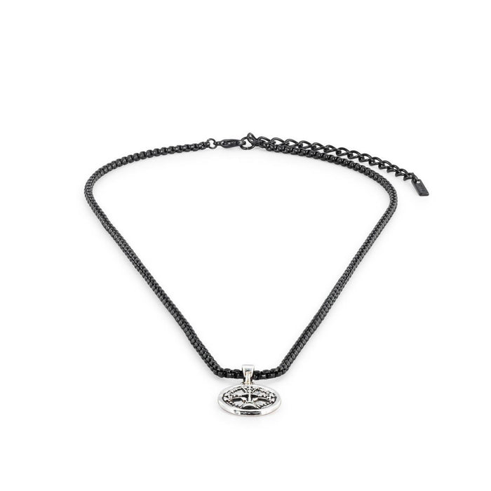 Men's Cross Black Necklace