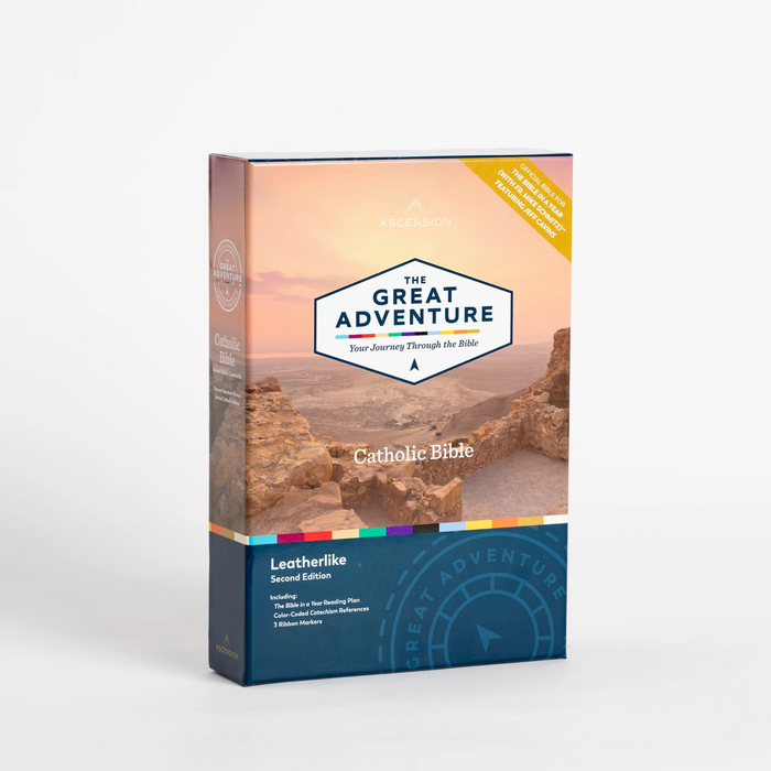 Great Adventure Catholic Bible in Navy Blue Imitation Leather