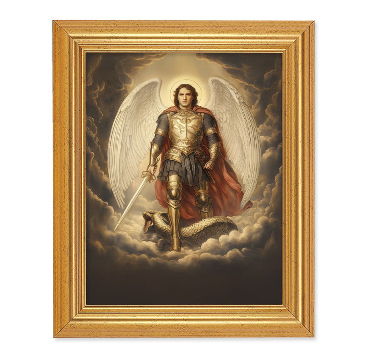 Chambers: Archangel St. Michael in Armor 8" x 10" Framed Image