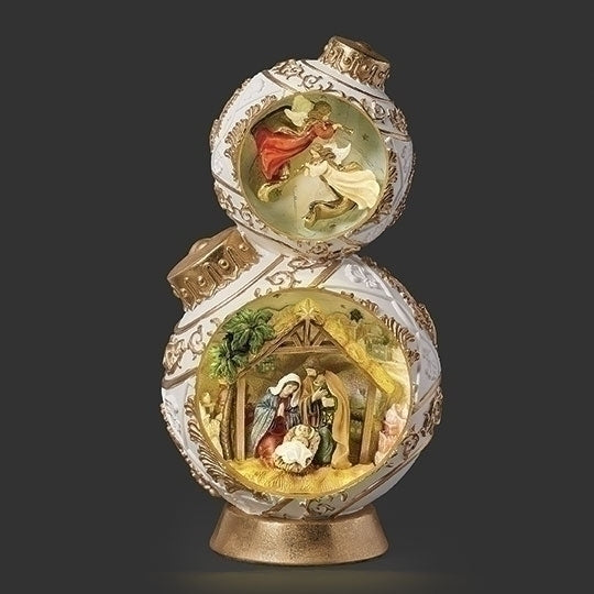 Nativity 15" High Lighted Stacked Ornament Figure
