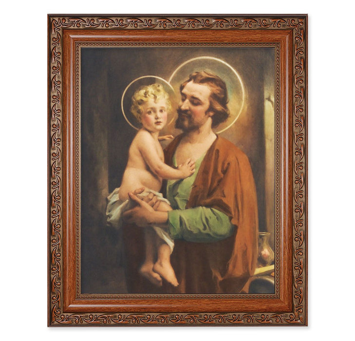 St Joseph 10" x 12" Ornate Wood Frame