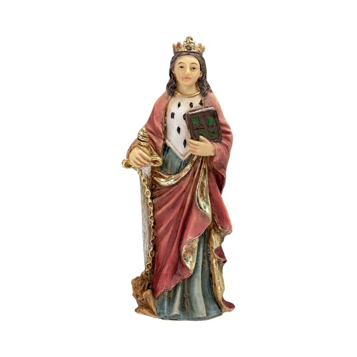 St Dymphna 4" Hand Painted Patron & Protector