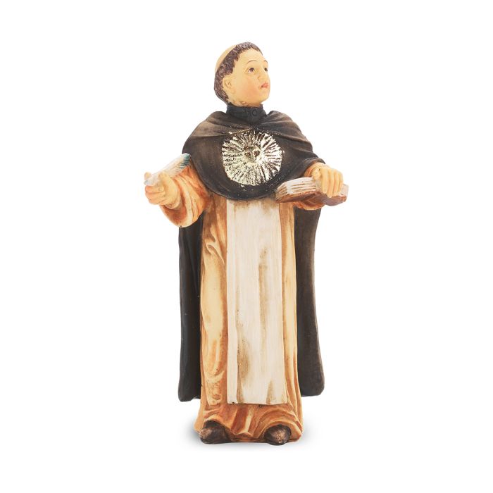St Thomas Aquinas 4" Hand Painted Patron & Protector