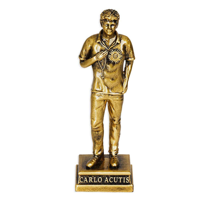St Carlo 4" Bronze Resin Statue