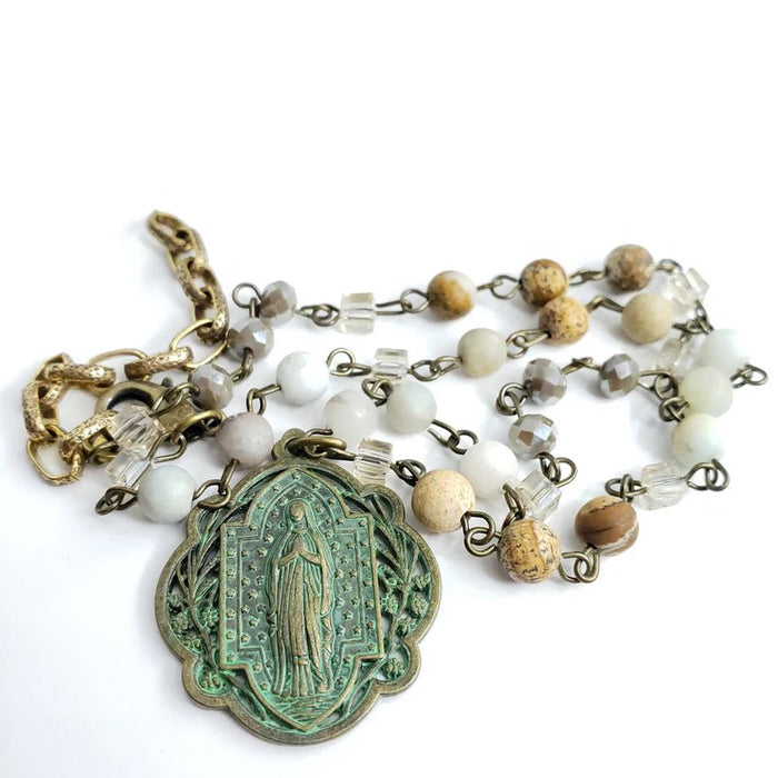 Pray For Us Mary Necklace