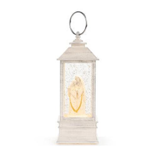 Lantern Holy Family Musical Snow Globe