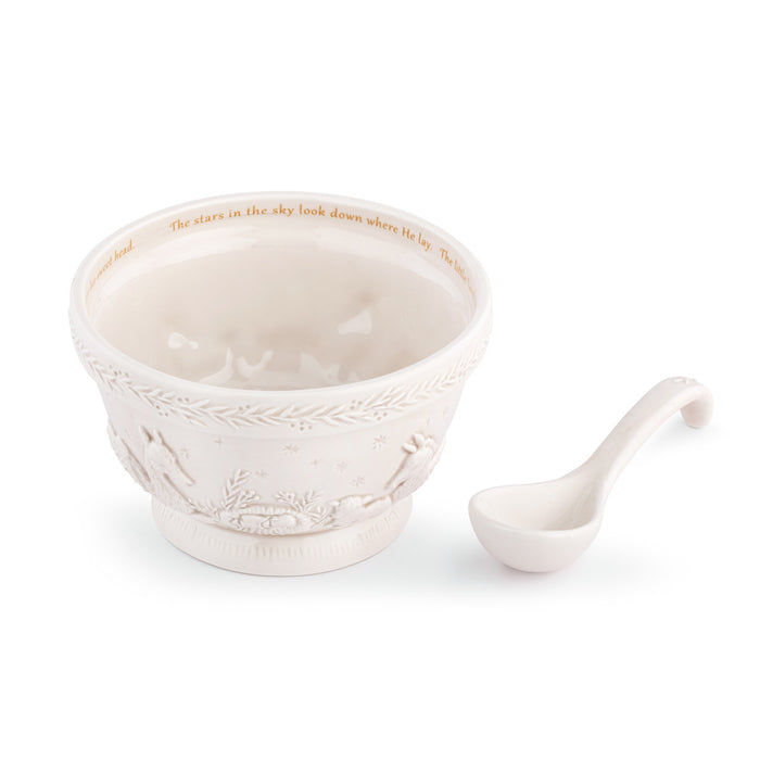 Away in a Manger Small Serving Bowl with Spoon