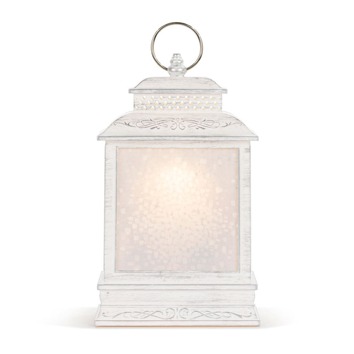 Lantern 10" High with Nativity Scene Lighted Snow Globe