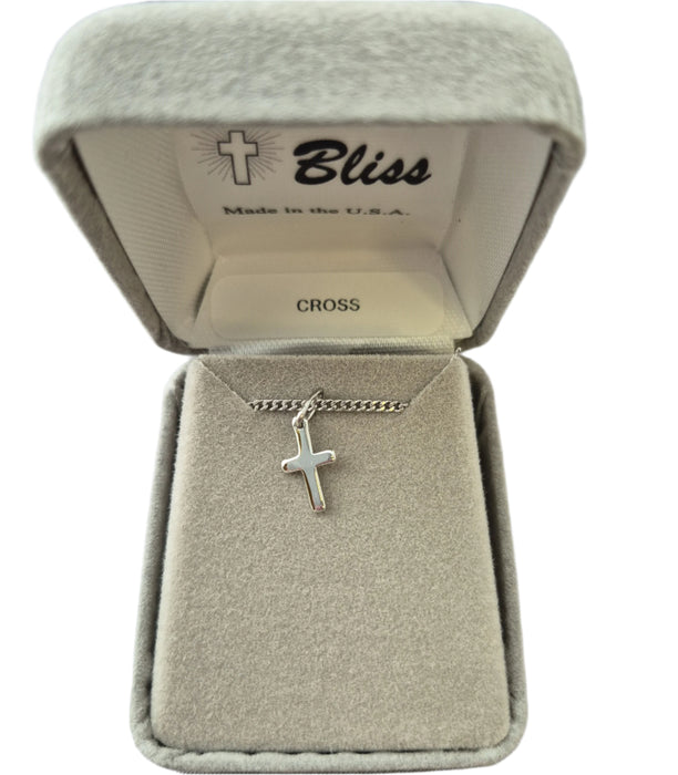 Cross Sterling Silver on 13" Chain