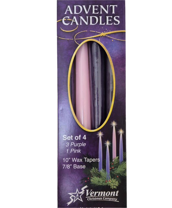 Advent Candles 10" Tapers