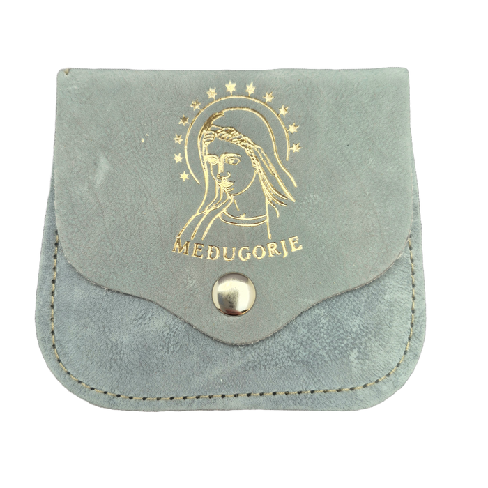 Leather Rosary Case From Medjugorje Multiple Colors