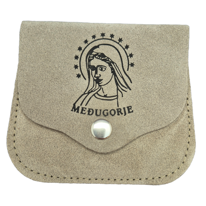 Leather Rosary Case From Medjugorje Multiple Colors