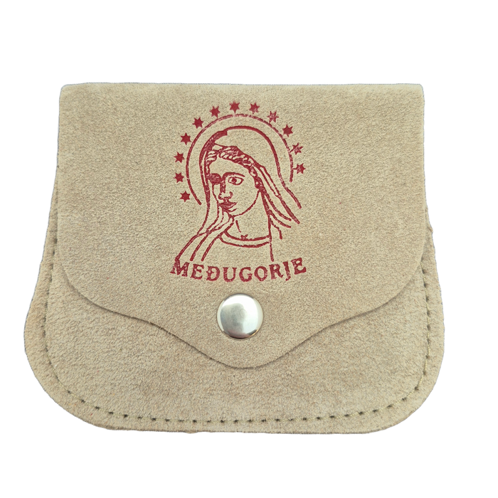Leather Rosary Case From Medjugorje Multiple Colors