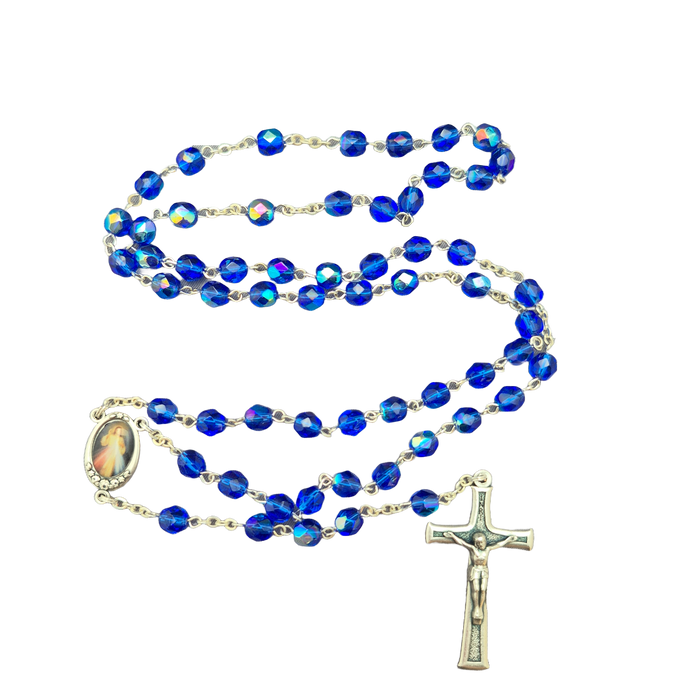 Rosary From Medjugorje Dark Blue Beads