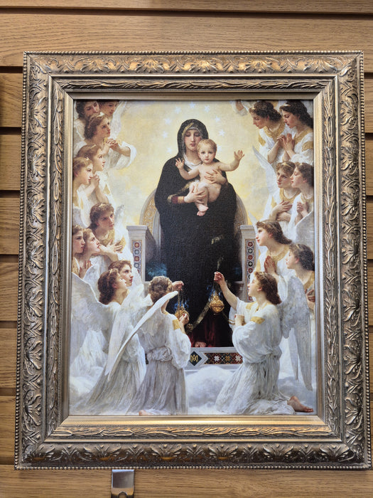 Our Lady of the Angels by William-Adolphe Bouguereau Framed Canvas