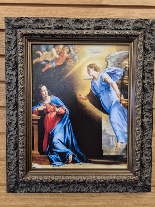 The Annunciation by Philippe De Champaigne Framed Canvas