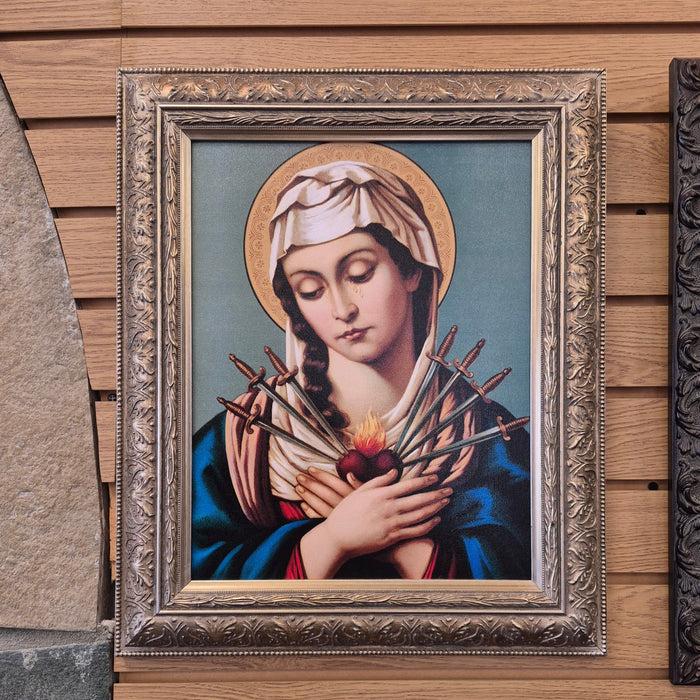 Our Lady of Sorrows German (19th Century) Framed Canvas