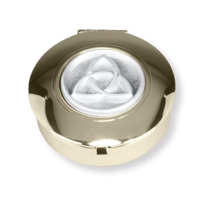 Pyx 1.5" 24kt Gold Plated "Trinity Knot" 6-9 Hosts