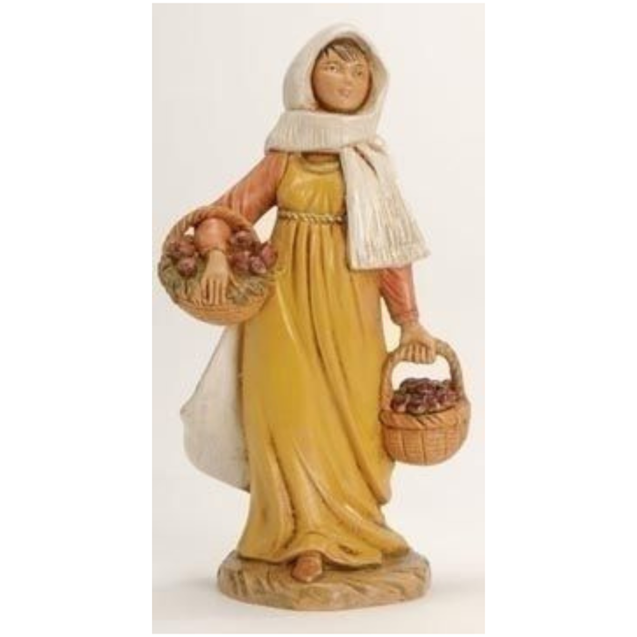 MORIAH WITH FIG BASKET - 5" SCALE FONTANINI