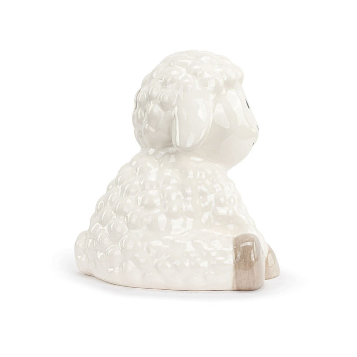 Ceramic Lamb Bank 6x6.5x6in