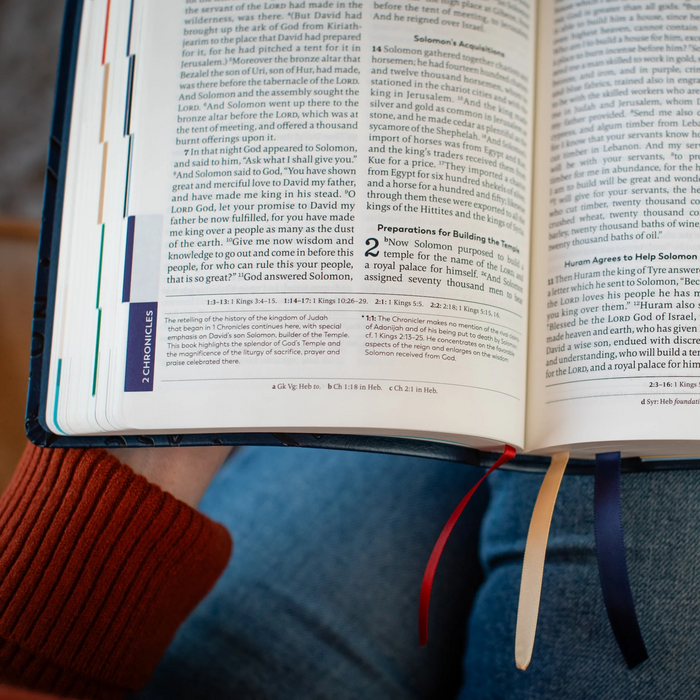 Great Adventure Catholic Bible in Navy Blue Imitation Leather