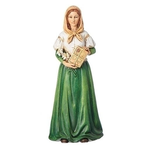 6"H ST DYMPHNA FIGURE