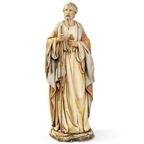 10.5"H ST PETER WITH KEYS FIGURE
