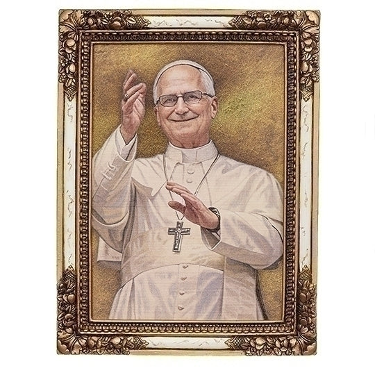 Pope Leo XIV Framed Icon Plaque