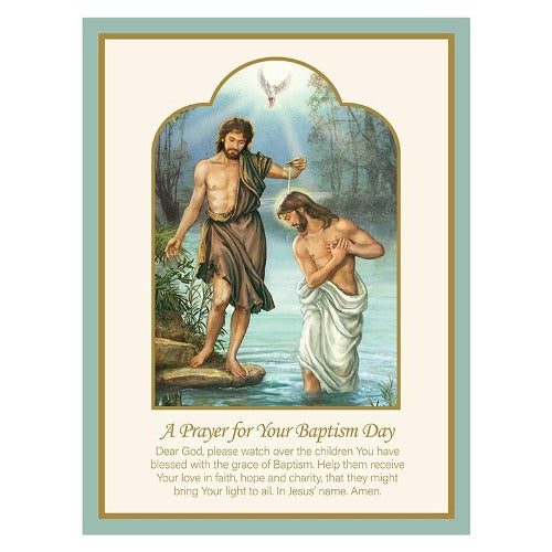Pop Up Card Prayer For Your Baptism