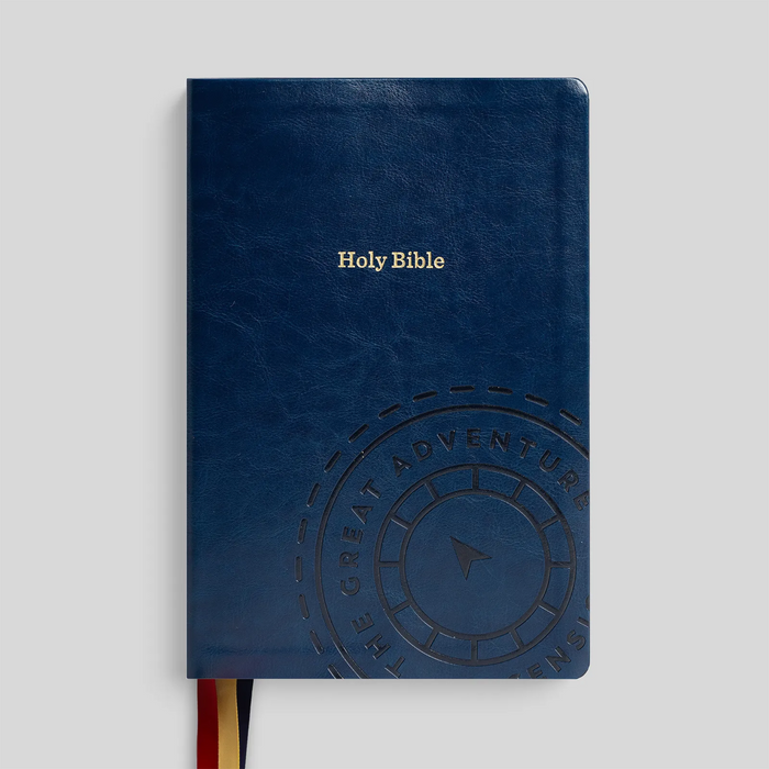 GREAT ADVENTURE CATHOLIC BIBLE - NAVY BLUE IMITATION LEATHER