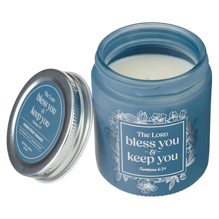 Scented Candle "Bless You and Keep You" Honeycrisp Orange
