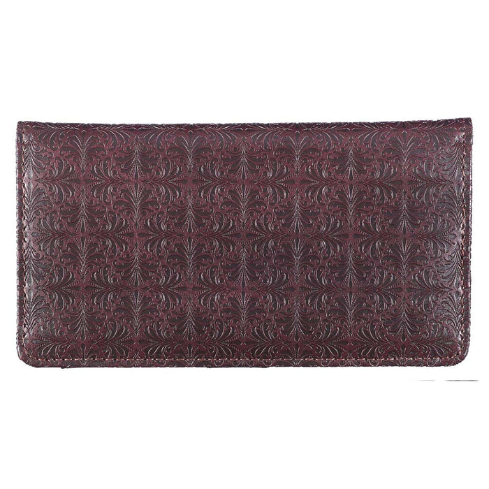 Checkbook Cover "Blessed Man" Two-tone Brown