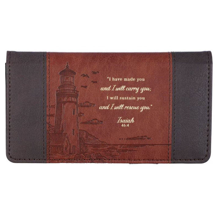 Checkbook Cover "Have Made You" Walnut Brown