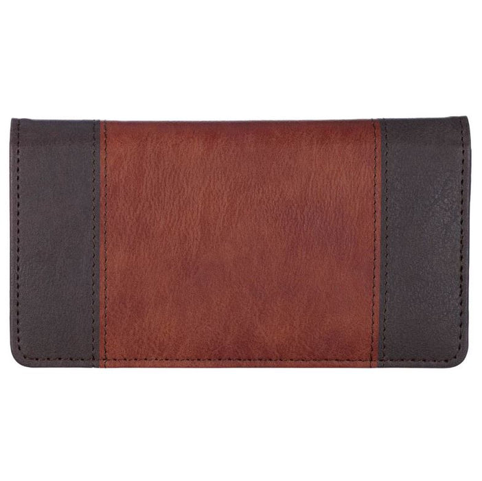 Checkbook Cover "Have Made You" Walnut Brown