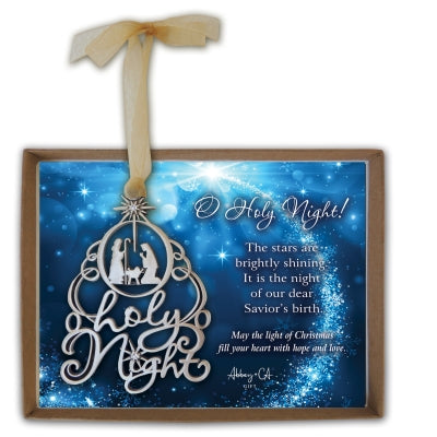 ORNAMENT - O HOLY NIGHT - 2.5" X 3.5"