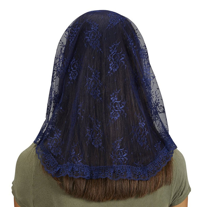 Traditional Blue Chapel Veil