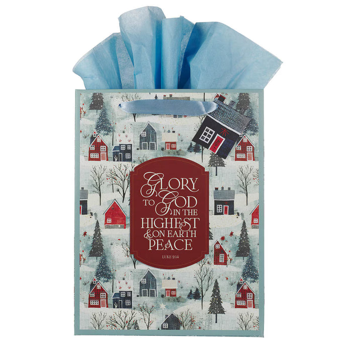 Gift Bag (L) Glory to God Winter Village