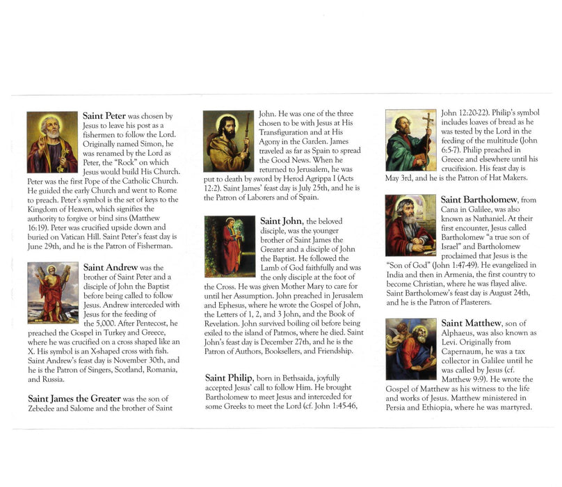 The Acts of The Apostles Trifold Cards
