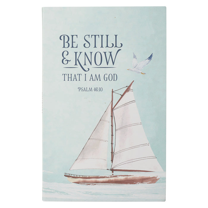 Journal - Be Still & Know  with Sail Boat - Flexcover