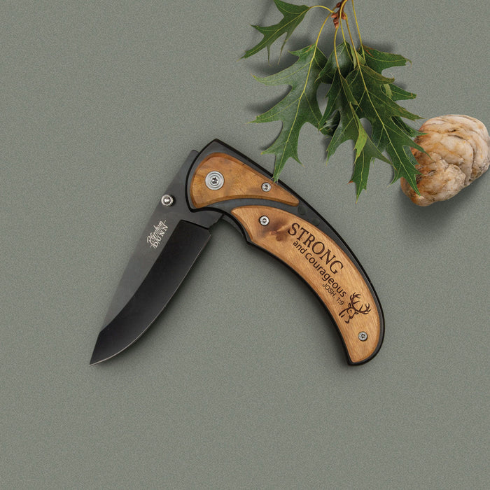 Pocket Knife Strong and Courageous