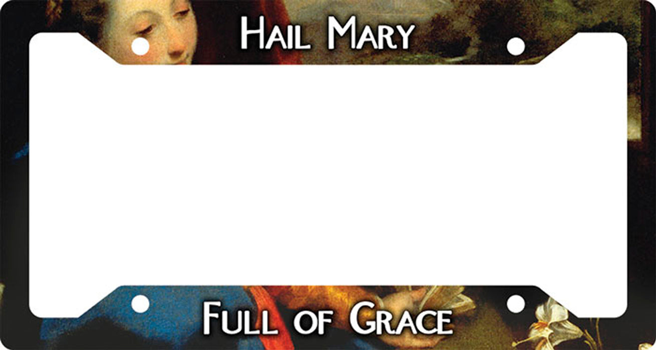 Hail Mary License Plate Frame
