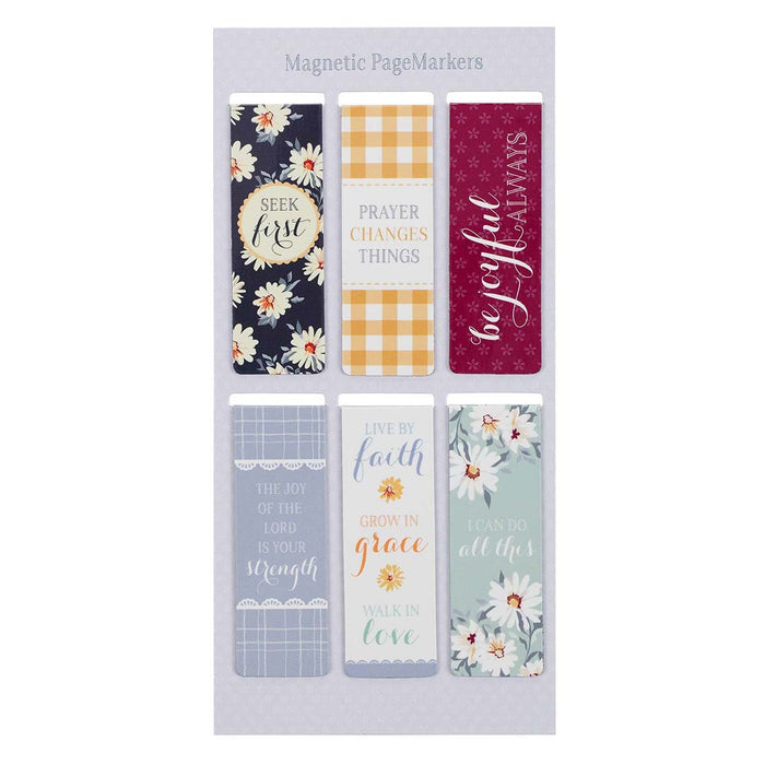 Magnetic Bookmark Set Prayer Changes Things Daisy