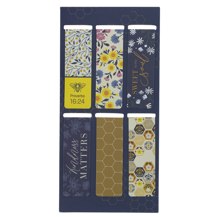 Magnetic Bookmark Set Kind Words are Like Honey