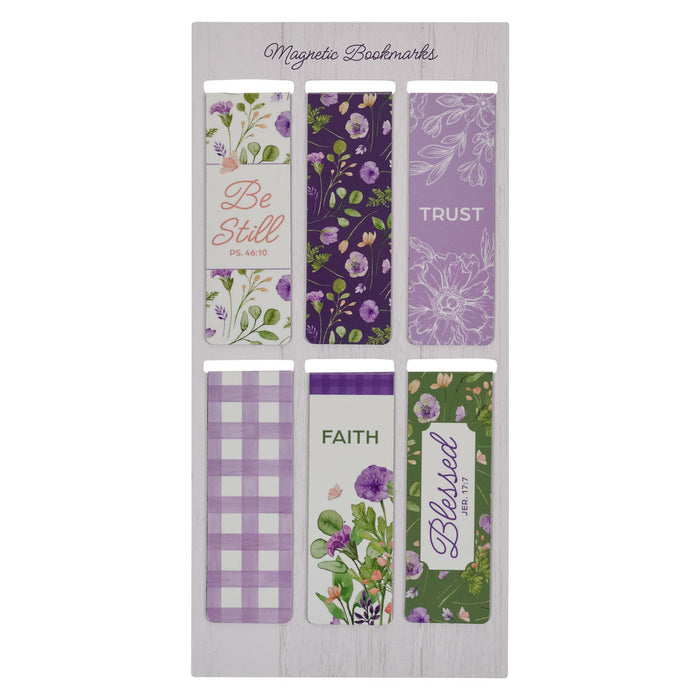 Magnetic Bookmark Set New Mercies Purple and Green