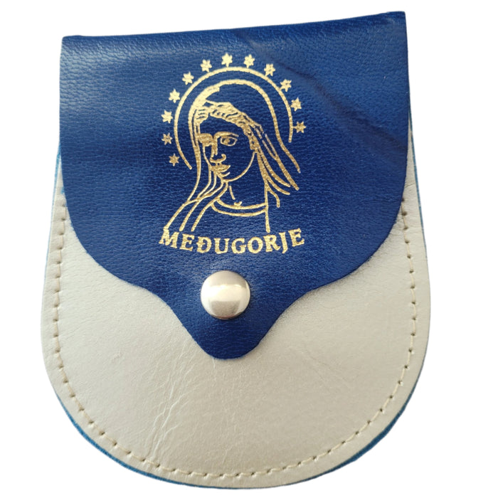 Leather Rosary Case From Medjugorje Multiple Colors