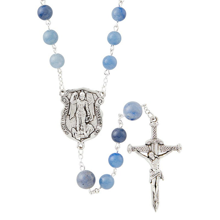 Spiritual Warrior Rosary St Michael With Sword Crucifix
