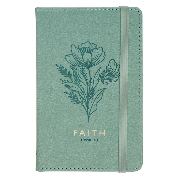 Notebook "Faith" Leather with Elastic Band Closure