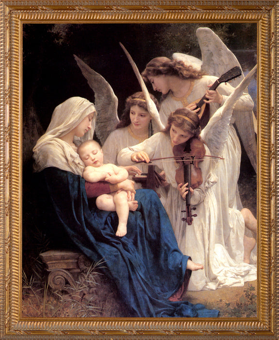 Song of the Angels Ornate Gold Framed Art 8" x 10"