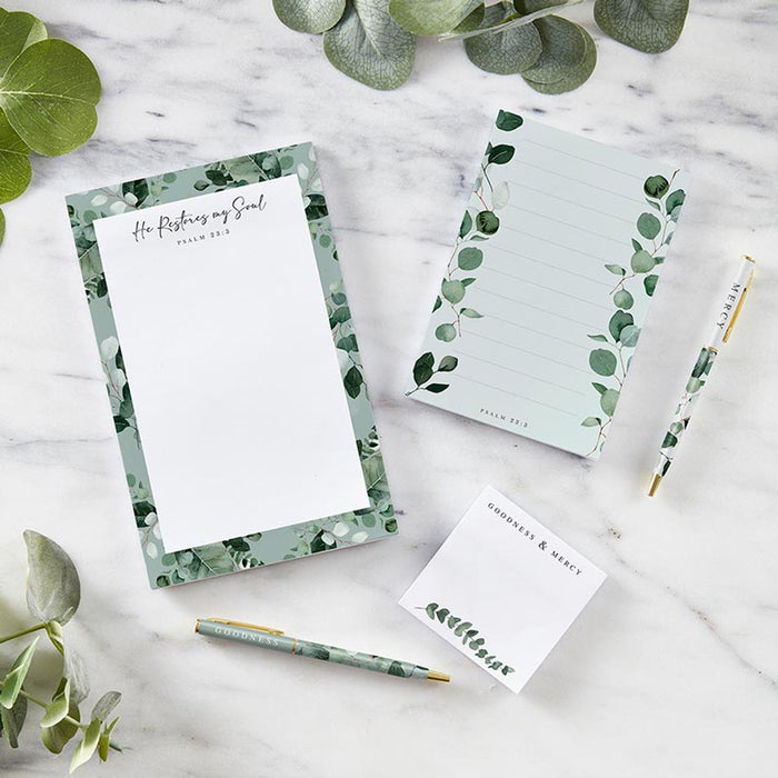Sticky Notepad Set He Restores My Soul